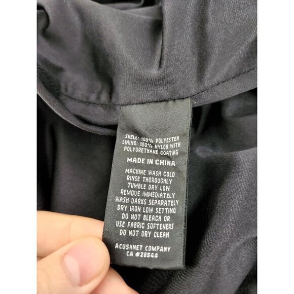 Dryjoys by Footjoy Short Sleeve Pullover Windbreaker 1/4 Snap Zip Mens Large - Picture 6 of 7